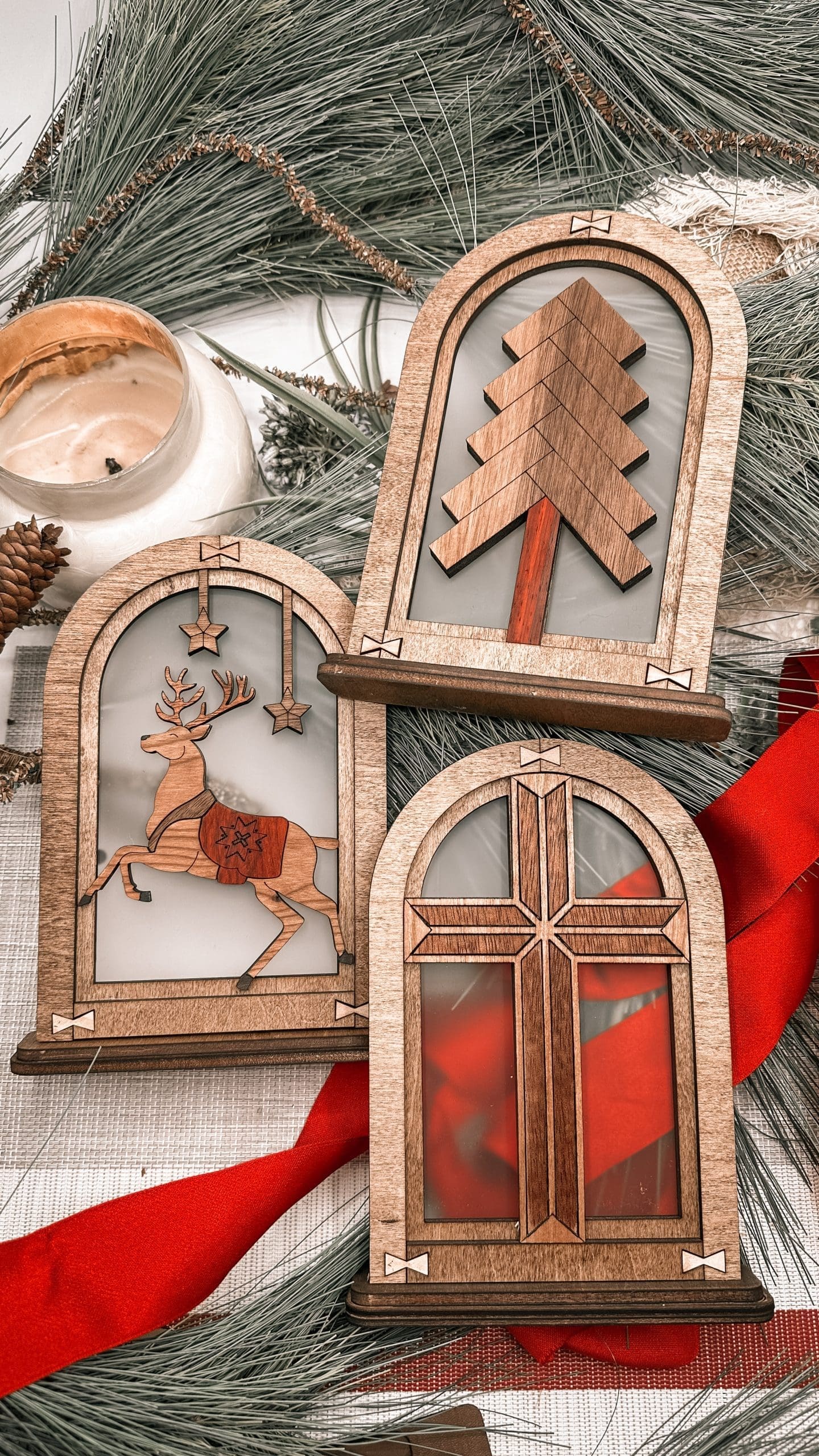 Vintage Cross Mantle decor - Image 2