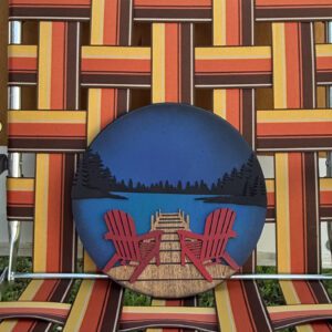 Art: Adirondack Chairs Cabin Decor