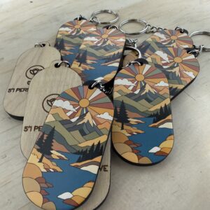Airplane Views - Mountain Scene keychain
